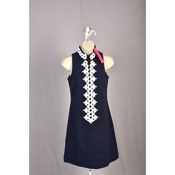 Lilly Pulitzer Dresses & Skirts - Lilly Pulitzer Collista Shift Dress Nave and White Size XXS
